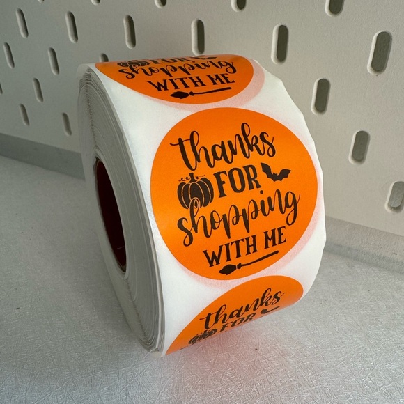 Thank You for Shopping with me Sticker halloween fall thank you sticker - Picture 2 of 9